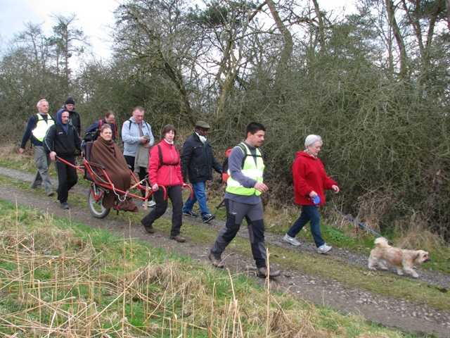 randonnée sportive avec joëlettes, Bure, 2012